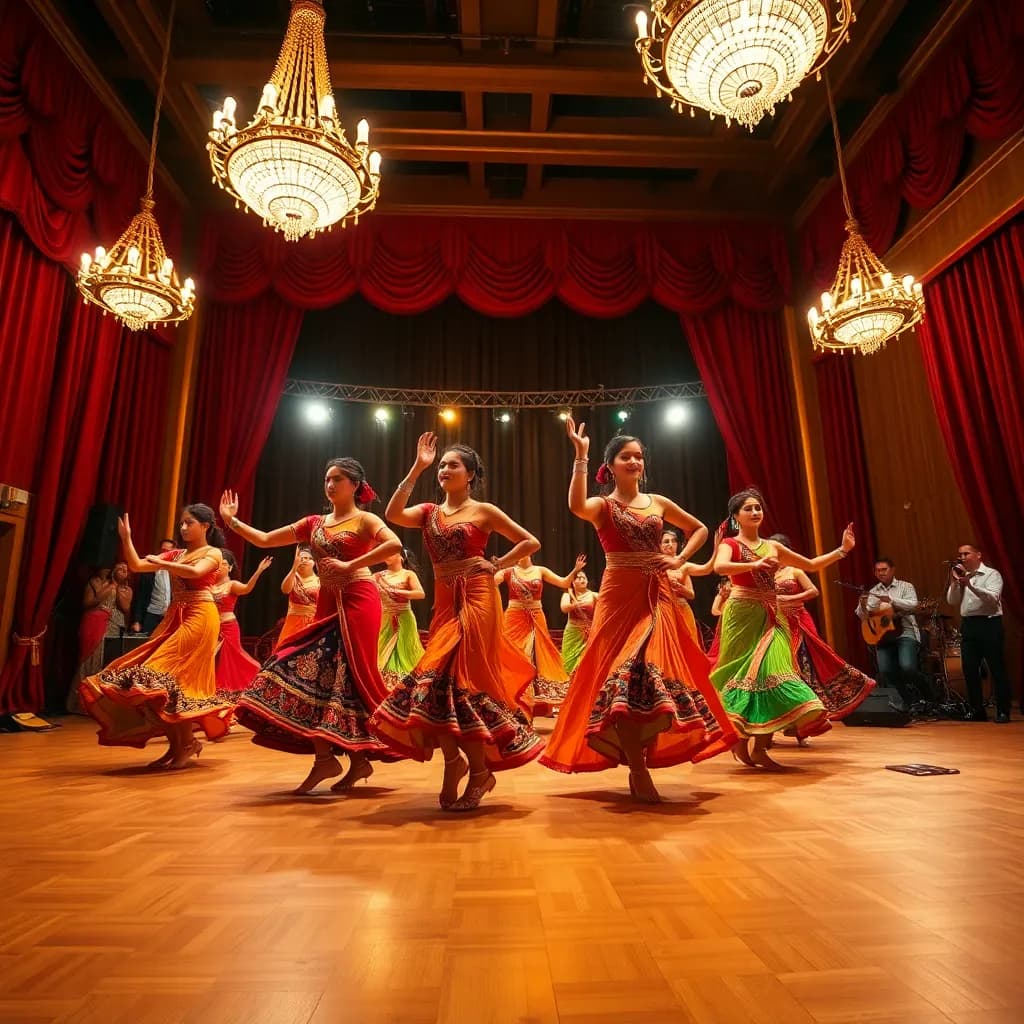 Dance performance at cultural event